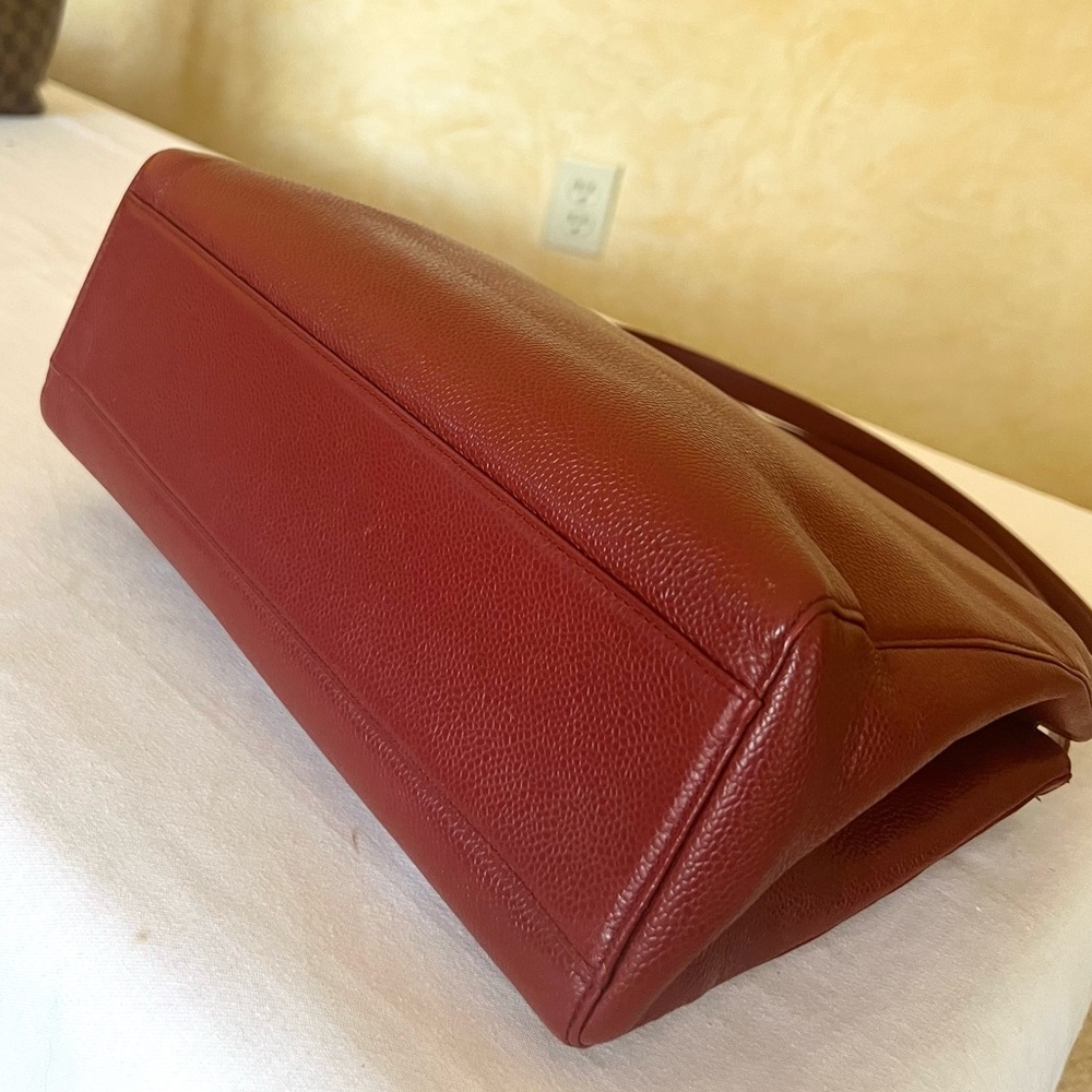Chanel Envelope Flap Bag dark red - Picture 4 of 17